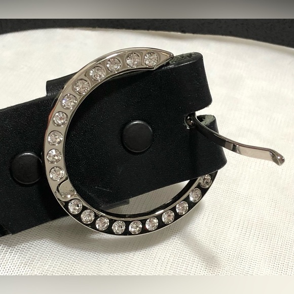 Harley-Davidson Black Belt with Silver Accents - Picture 3 of 11
